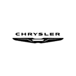 Chrysler logo featuring the iconic winged emblem, symbolizing luxury and innovation.