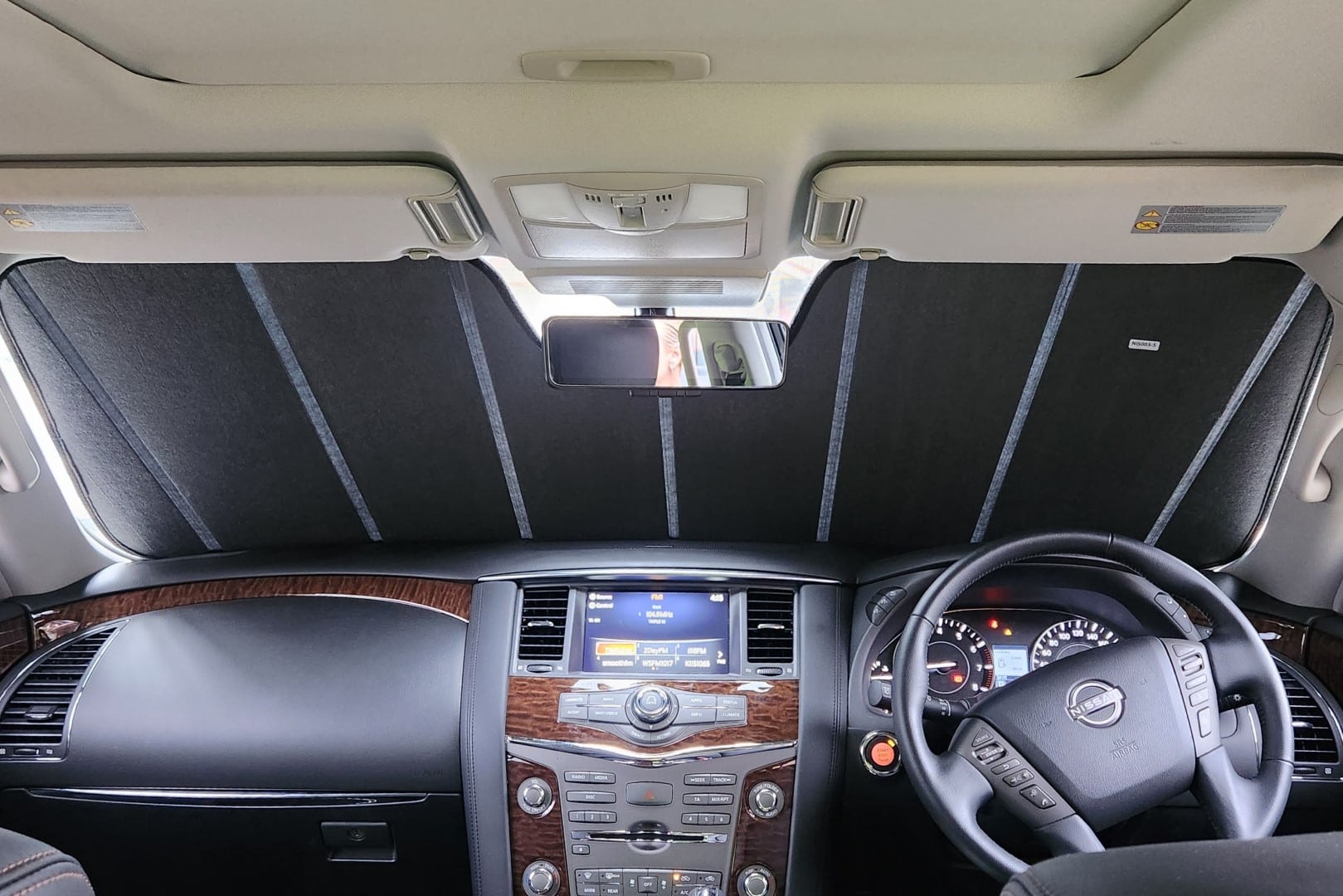 Snap Shades Genuine Front Windscreen Sun Shade For Nissan Patrol / Armada 6th Gen (NIS003-5)
