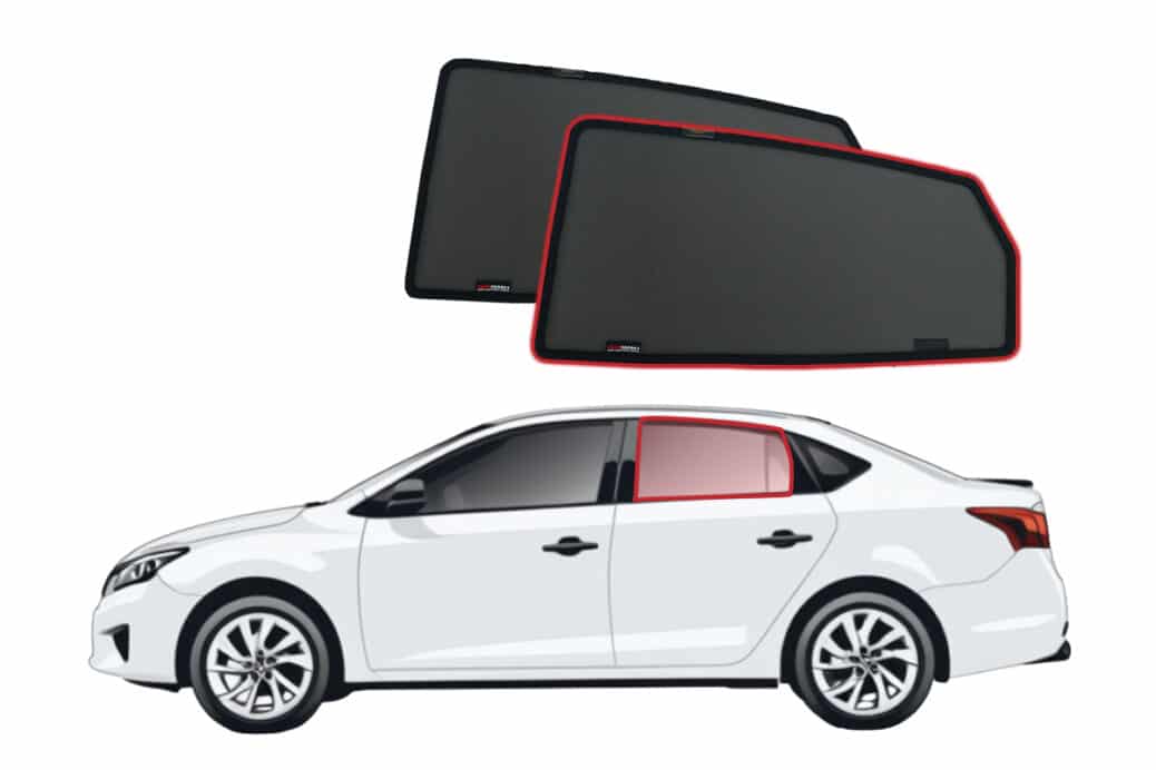 Nissan Pulsar/Sylphy/Sentra Sedan Car Rear Window Shades (B17; 2013-2017)