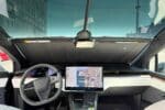 TES001 5 Tesla Model X Front Windshield Snap Shades Camera Photo17
