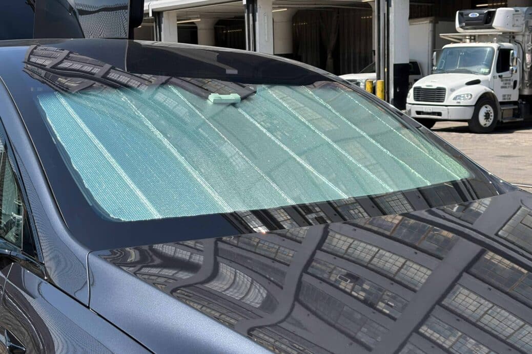 TES001 5 Tesla Model X Front Windshield Snap Shades Camera Photo18