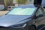 TES001 5 Tesla Model X Front Windshield Snap Shades Camera Photo9