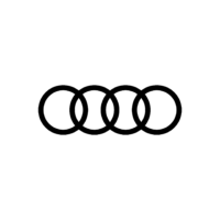 Audi logo featuring four interlinked rings, symbolizing the union of the founding brands of Auto Union.