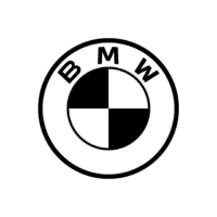 BMW logo featuring a circular design with black and white checkered segments, symbolizing precision and luxury.