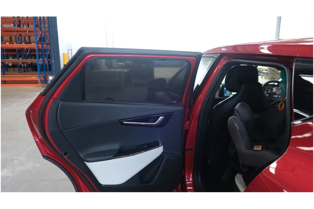 Heko Tinted Wind Deflectors For Kia EV6 2021+ – 4-Piece Set, In-Channel, Slim Design, Made In Poland