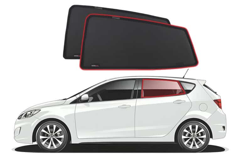 Window Hatchback Hyundai Accent Hatchback 4th Generation Car Window Shades (RB; 2010 ...