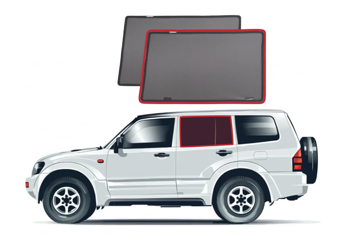Mitsubishi Pajero/Shogun 2nd Generation Car Rear Window Shades (NH/NJ/NK/NL; 1991-1999) Mitsubishi Pajero/Shogun 2nd Generation Car Rear Window Shades (NH/NJ/NK/NL; 1991-1999)