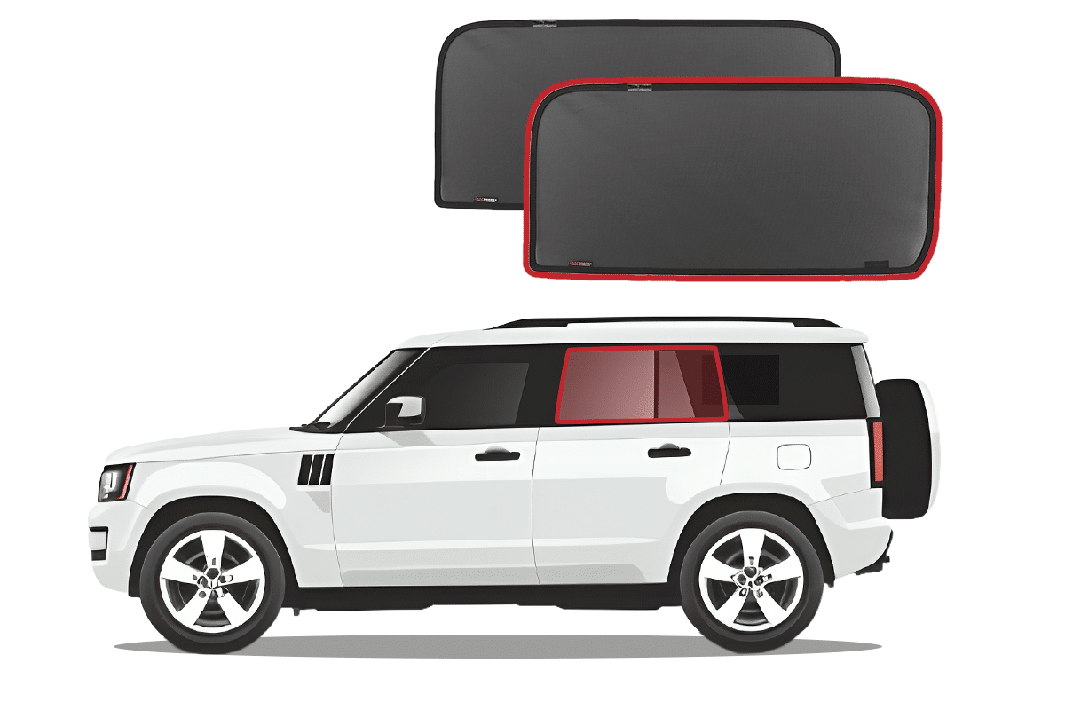 Land Rover Defender 110 2nd Generation Car Rear Window Shades (L663; 2020-Present) Land Rover Defender 110 2nd Generation Car Rear Window Shades (L663; 2020-Present)