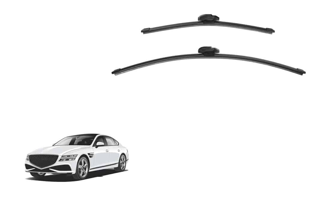 Genesis G80 2nd Generation Car Window Wipers (RG3; 2021-Present)