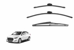 Hyundai Accent/Verna Sedan 4th Generation Car Window Wipers (RB/RC; 2010-2019)
