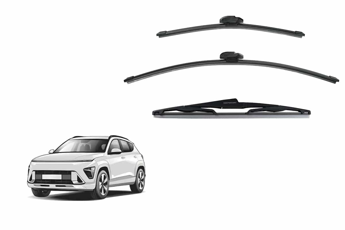 Hyundai Kona 2nd Generation Car Window Wipers (SX2; 2023-Present) Hyundai Kona 2nd Generation Car Window Wipers (SX2; 2023-Present)