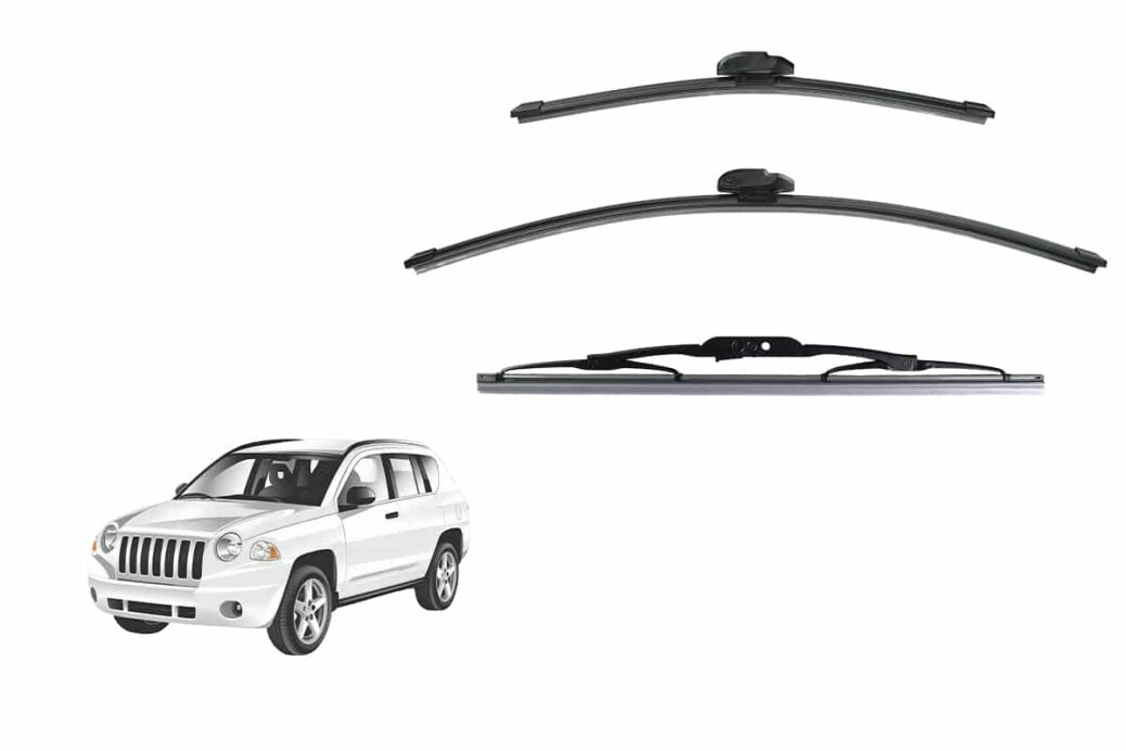 Jeep Compass 1st Generation Car Window Wipers (WK49; 2008-2017)