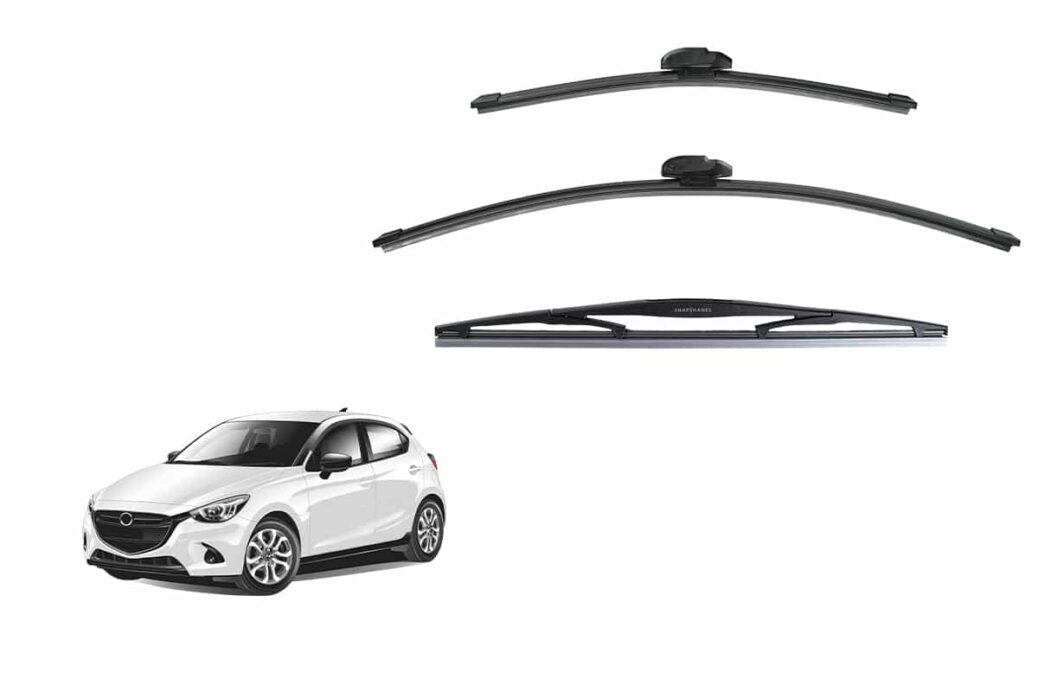 Mazda 2/Demio Sedan/Hatchback 3rd Generation Car Window Wipers (DJ/DL; 2014-Present)