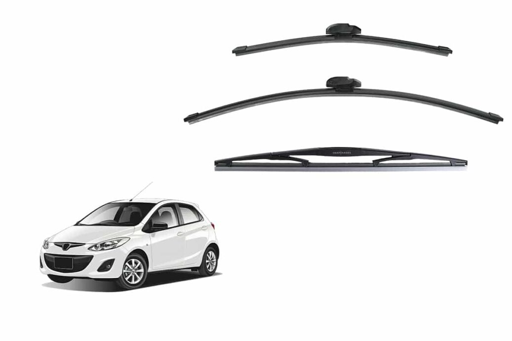 Mazda 2/Demio Hatchback 2nd Generation Car Window Wipers (DE; 2007-2014)