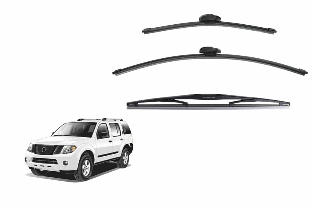 Nissan Pathfinder 3rd Generation Car Window Wipers (R51; 2005-2012)