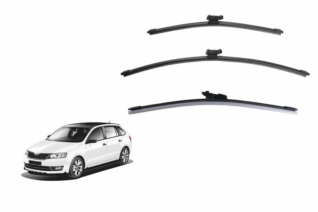 Skoda Rapid Hatchback Car Window Wipers (NH; 2012-2021)