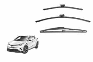 Toyota C-HR 1st Generation Car Window Wipers (AX10/AX50; 2016-2023)