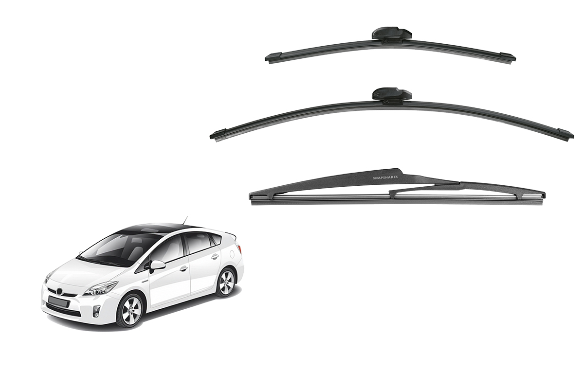 Toyota Prius Hatchback 3rd Generation Car Window Wipers (XW30; 2010-2015) Toyota Prius Hatchback 3rd Generation Car Window Wipers (XW30; 2010-2015)