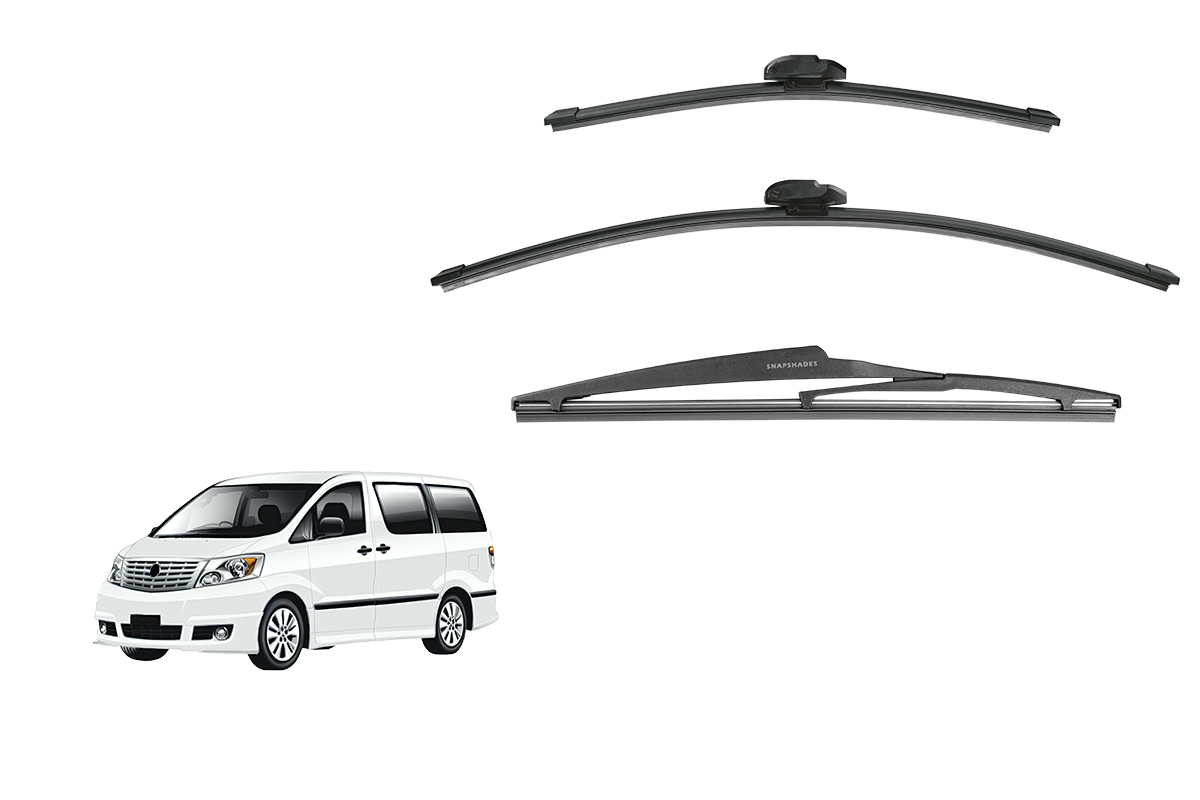 Toyota Alphard 1st Generation Car Window Wipers (AH10; 2002-2008) Toyota Alphard 1st Generation Car Window Wipers (AH10; 2002-2008)