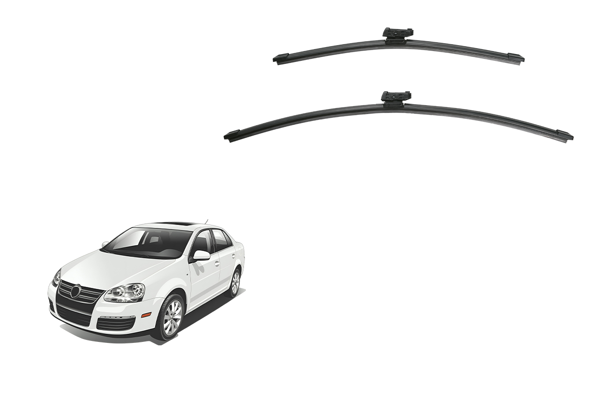 Volkswagen Jetta Sedan 5th Generation Car Window Wipers (A5/Typ 1K5; 2006-2011) Volkswagen Jetta Sedan 5th Generation Car Window Wipers (A5/Typ 1K5; 2006-2011)