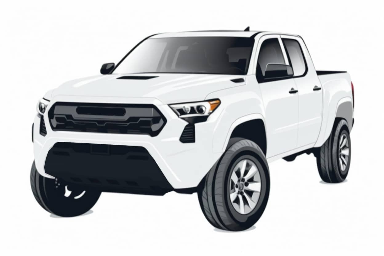 TOY067 Toyota Tacoma 4th Generation Car Window Shades (N400; 2024-Present) - Image 1