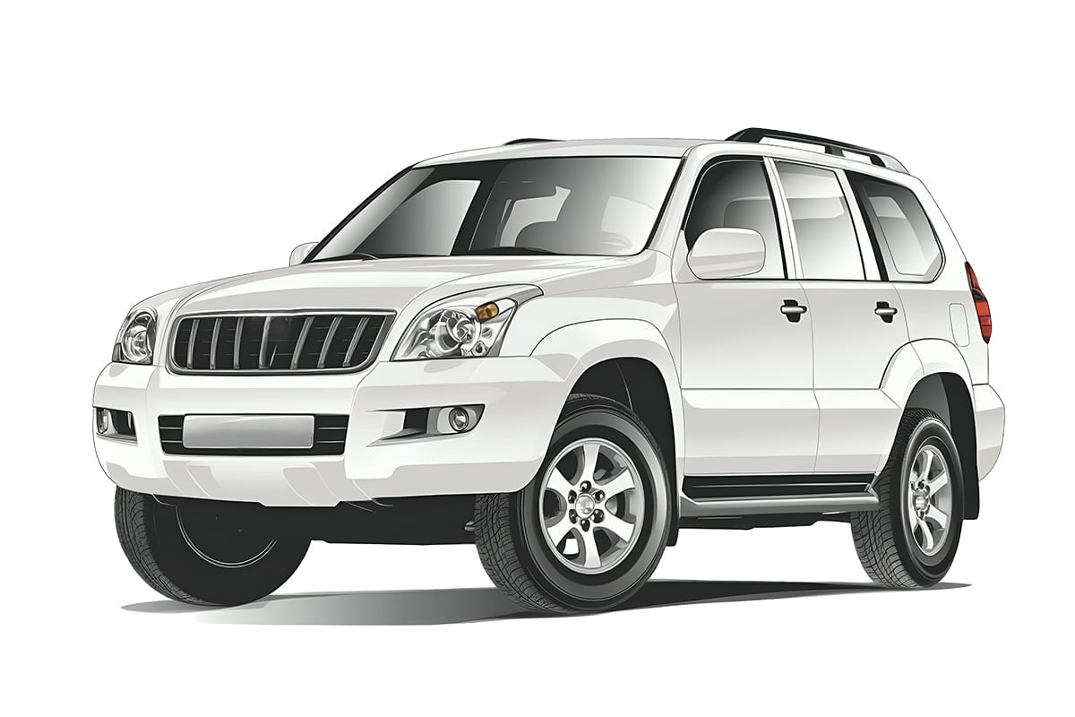 TOY006 Toyota LandCruiser Prado 120 Series Car Window Shades (J120; 2003-2009) - Image 1