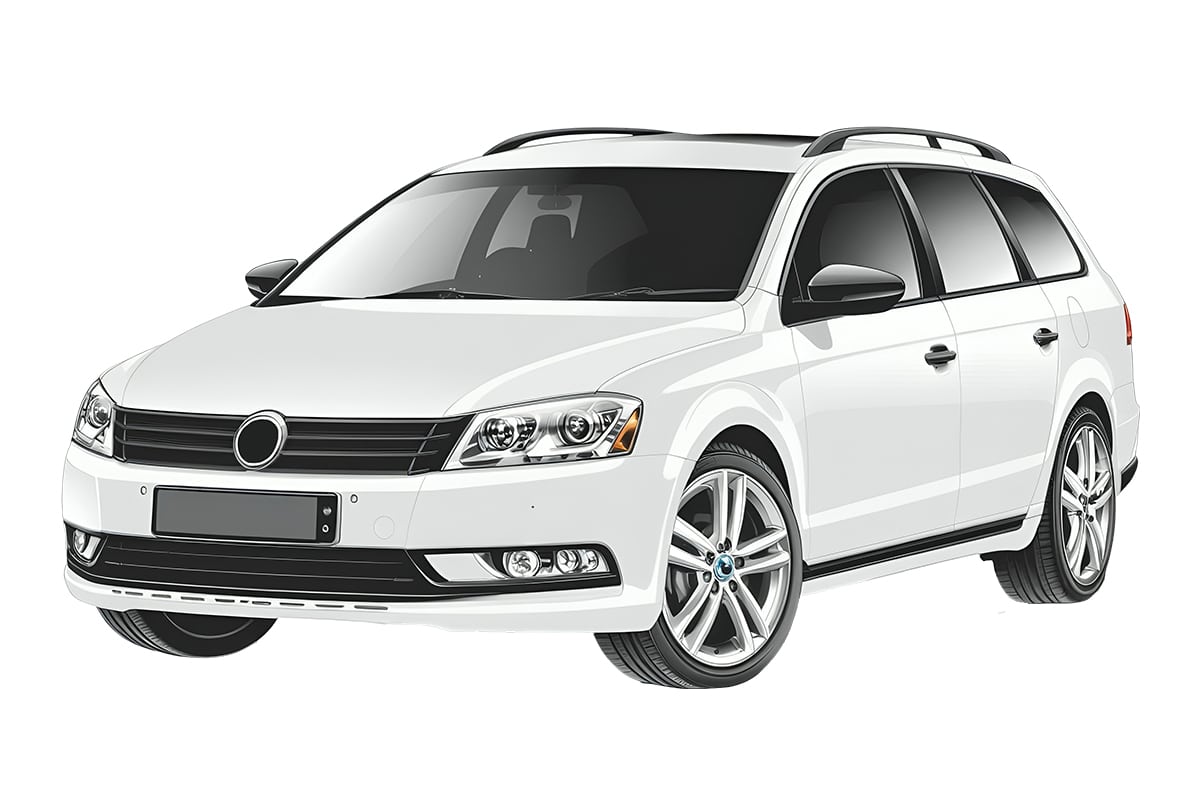 VW013 Volkswagen Passat Wagon Car Window Shades (B6/B7; 2005-2015) - Image 1