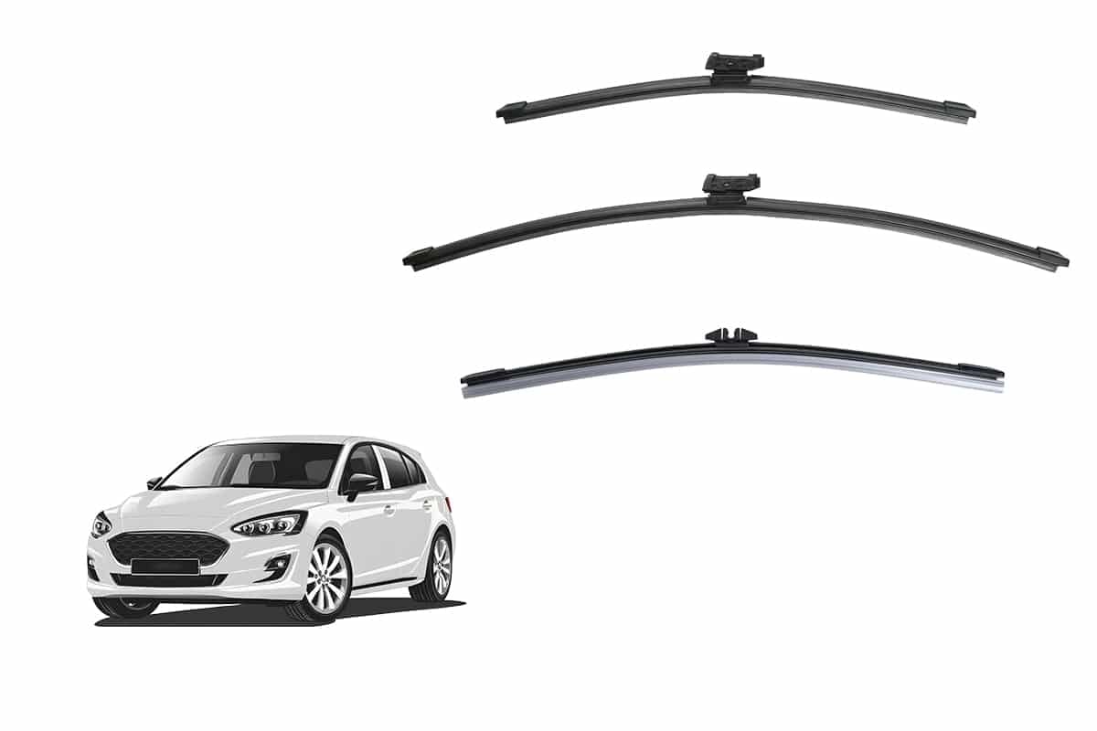 FOR012W-1 Ford Focus Hatchback 4th Generation Car Window Wipers (SA; 2018-2025) - Image 1