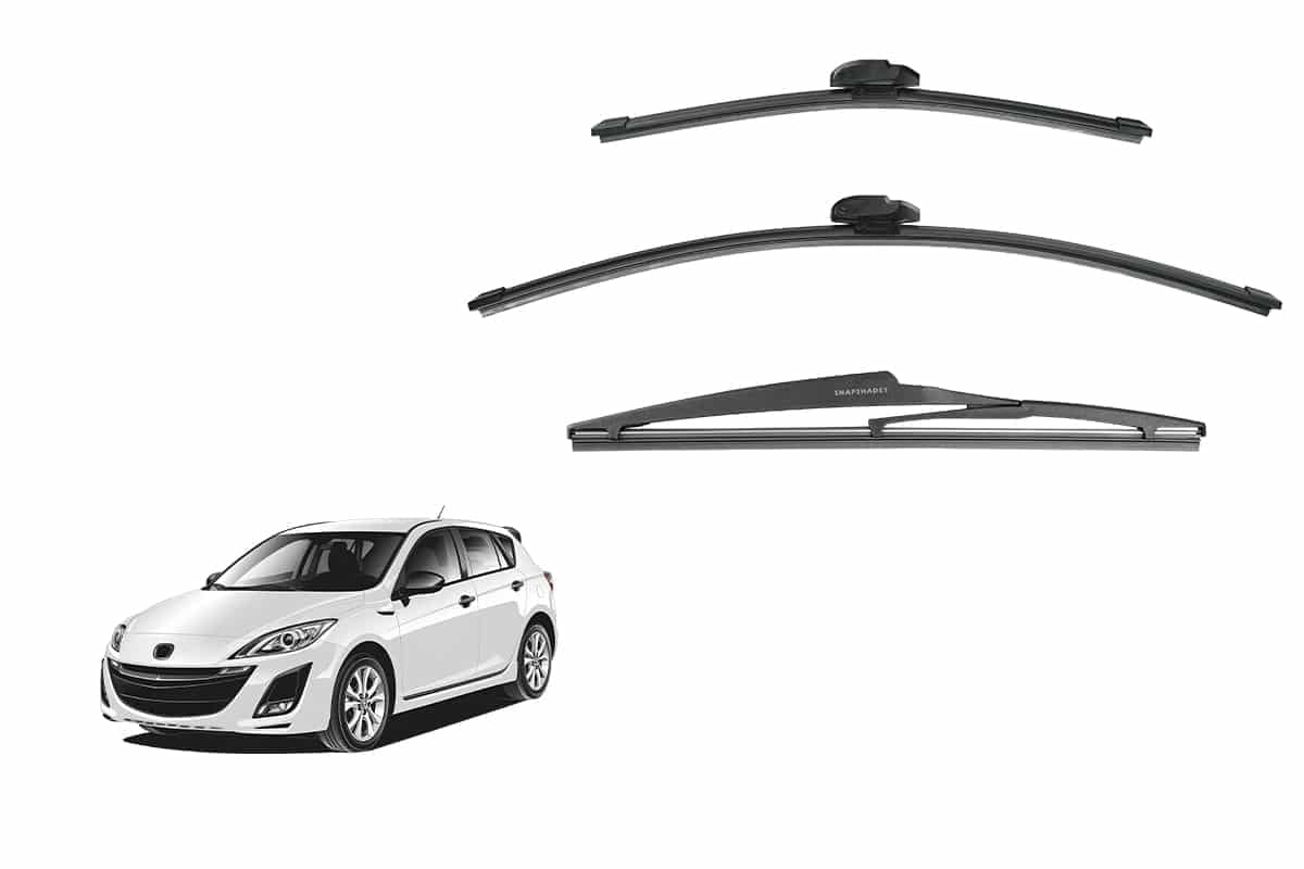 MAZ004W-2 Mazda 3 Hatchback 2nd Generation Car Window Wipers (BL; 2009-2013) - Image 1